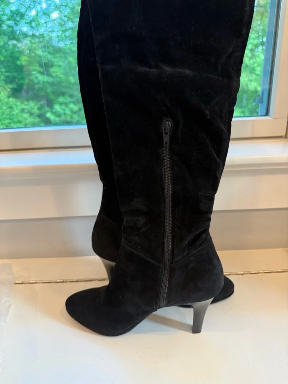 Worthington Black Suede Over-the-Knee Boots Size 7 M new!
